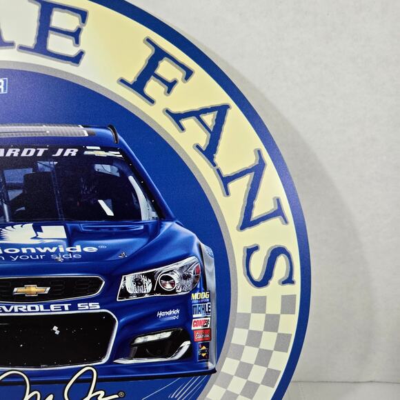 Dale Earnhardt Jr #88 Hendrick Racing Nationwide Welcome Fans Round Plastic Sign - Picture 4 of 5